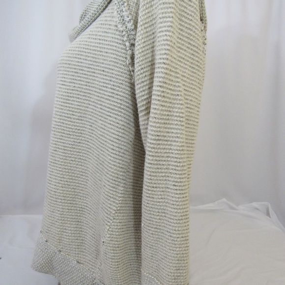 Lucky Brand Tan/Taupe Cowl Neck Loose Knit Sweater Sz L - Picture 2 of 10